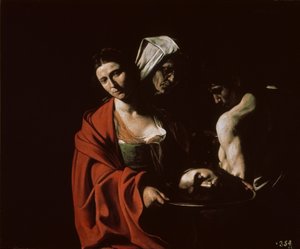 Salome met het Hoofd van Johannes de Doper, ca. 1607 door Michelangelo Caravaggio