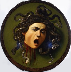 Medusa, 1596-1598 door Michelangelo Merisi Caravaggio