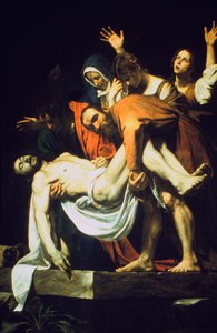 De graflegging De Deposition De Entombment door Michelangelo Merisi Caravaggio