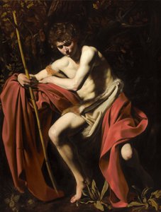 Sint Johannes de Doper in de Wildernis door Michelangelo Merisi da Caravaggio