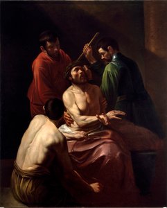 De kroning met doornen door Michelangelo Merisi da Caravaggio