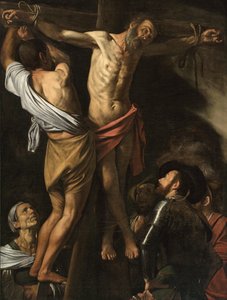 De kruisiging van Sint Andreas, 1606-07 door Michelangelo Merisi da Caravaggio