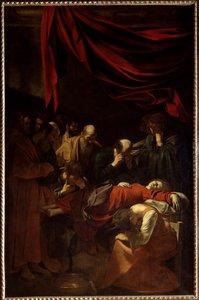 De dood van de Maagd door Michelangelo Merisi da Caravaggio