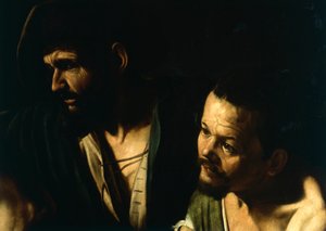 De geseling van Christus (detail) door Michelangelo Merisi da Caravaggio