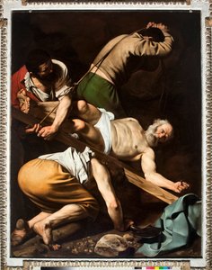 De marteldood van Sint-Pieter (1600-1601) door Michelangelo Merisi da Caravaggio