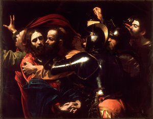 De gevangenneming van Christus door Michelangelo Merisi da Caravaggio