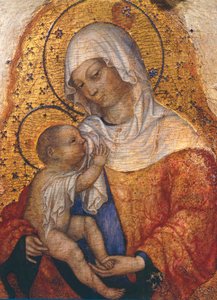 Madonna met Kind, door Michele Giambono (actief 1420-1462)