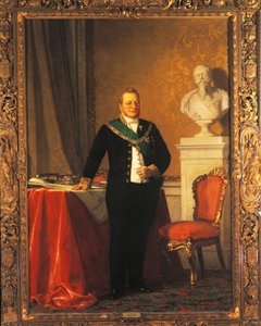 Portret van Camillo Benso, Graaf van Cavour door Michele Gordigiani