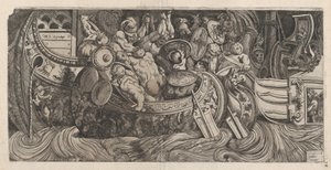 Speculum Romanae Magnificentiae: Zeeslag door Michele Lucchese