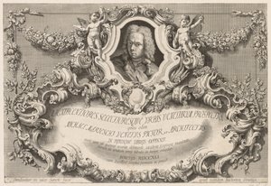 Gezichten van Venetië: Frontispice - Titelpagina, 1741
