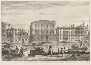 Gezichten van Venetië: Palazzo Pesaro, 1741 door Michele Marieschi