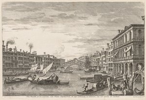 Gezichten van Venetië: Rialto, 1741