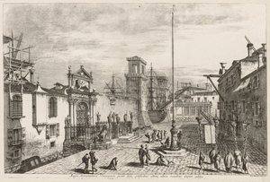 Gezichten van Venetië: De Poorten van het Arsenaal, 1741 door Michele Marieschi