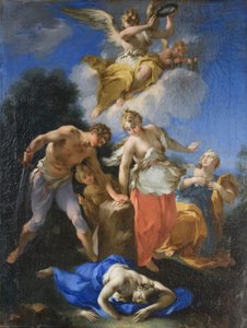 Martelaarschap van de maagden, eerste helft van de 18e eeuw, Michele Rocca door Michele Rocca