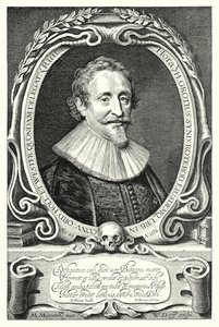 Hugo Grotius, Nederlandse jurist, theoloog, filosoof en auteur door Michiel Jansz. van (after) Miereveld