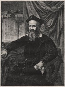 Portret van Marco Antonio de Dominis (Markantun de Dominis) (1556-1624) Dalmatische geestelijke, afvallige en wetenschapper - gravure door G.J. Delff naar Mierevelt.