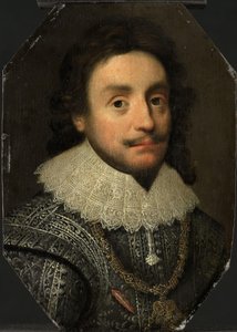 Portret van Frederik V (1596-1632), keurvorst van de Palts door Michiel Jansz van Mierevelt (copy after)
