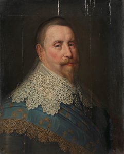 Portret van Gustav II Adolf (1594-1632), koning van Zweden door Michiel Jansz van Mierevelt (copy after)
