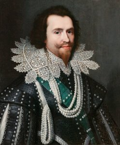 George Villiers, 1e hertog van Buckingham door Michiel Jansz van Mierevelt