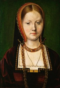 Portret van Maria Tudor door Michiel Sittow