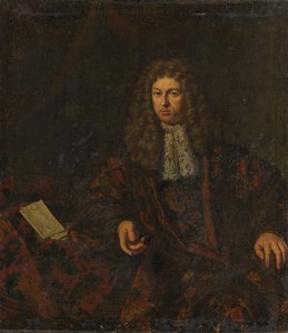 Portret van Nicolaes Witsen (1641-1717) door Michiel van Musscher (signed by artist)