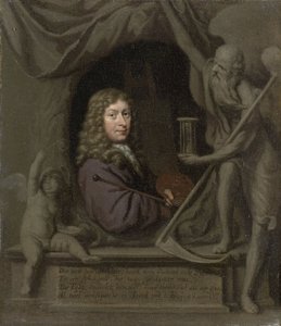 Zelfportret door Michiel van Musscher