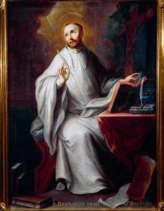 Afbeelding van Sint Bernard van Clairvaux door Miguel Cabrera