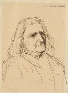 Portret van Franz Liszt 1811-1886, 1880s