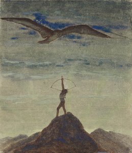 Het Teken van Boogschutter (Uit de Cyclus ""Zodiac"") door Ciurlionis, Mikalojus Konstantinas (1875-1911)