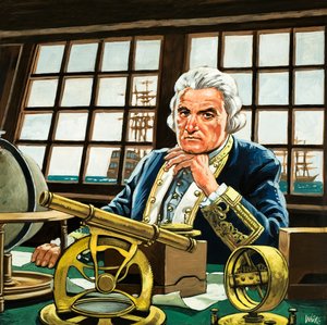 James Cook in zijn hut