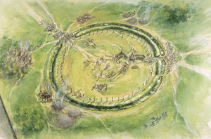 Stonehenge Fase 2, ca. 27e eeuw v.Chr., ca. 1990-2010 door Mike Seaforth