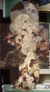 Chrysanten door Mikhail Aleksandrovich Vrubel