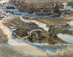 Illustratie voor het sprookje van de Tsaar Saltan door A. Poesjkin, 1901 door Mikhail Aleksandrovich Vrubel