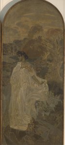 Minerva drieluik Het oordeel van Parijs, 1893 door Mikhail Aleksandrovich Vrubel