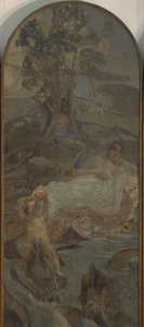Venus, Amor en Paris Triptiek Het Oordeel van Paris, centraal deel, 1893