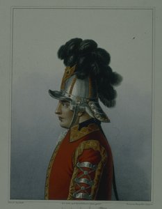 Helm van het Life Guards Cavalerie Regiment in 1764-1796, begin 1840s door Mikhail Ivanovich Terebenev