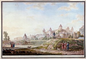 Uitzicht op het fort van Tighina in Bendery, Moldavië