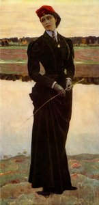 Portret van Olga Mikhailovna Nesterova-Shretera, de dochter van de kunstenaar, ca. 1906, 1965