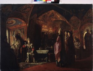De woning van de tsarina door Mikhail Petrovich Klodt