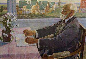 Portret van de Russische fysioloog Ivan Pavlov