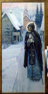 Serge van Radonege - De werken van Sint Sergius (drieluik, rechterdeel)