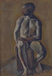 Portret van Kirill Zdanevich 1892-1969, 1910s door Mikhail Vasilyevich Le Dantyu