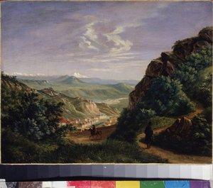 Uitzicht op Piatigorsk, Rusland door Mikhail Yuryevich Lermontov