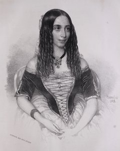 Portret van Emilia Lemouton (Miklós Barabás, 1845) door Miklós Barabás