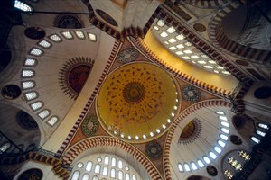 Interieur van de Süleymaniye-moskee