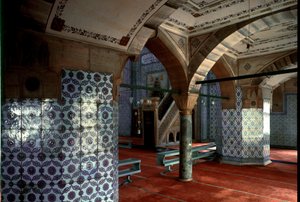 Interieur van de Rustem Pacha Moskee (1560-1564)