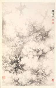 Draak tussen Wolken door Min Zhen