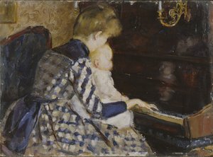 Aan de piano