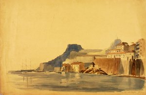 Kasteel op Corfu, Griekenland door Miner Kilbourne Kellogg