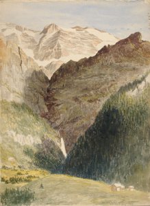 Gletsjer en watervallen